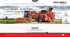 Desktop Screenshot of holmer-maschinenbau.com